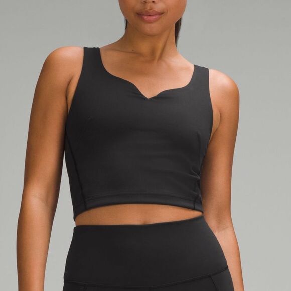 Lululemon Wunder Train Sweetheart Tank Top B/C Cup size 4 NWT‎ BLACK - Picture 2 of 8